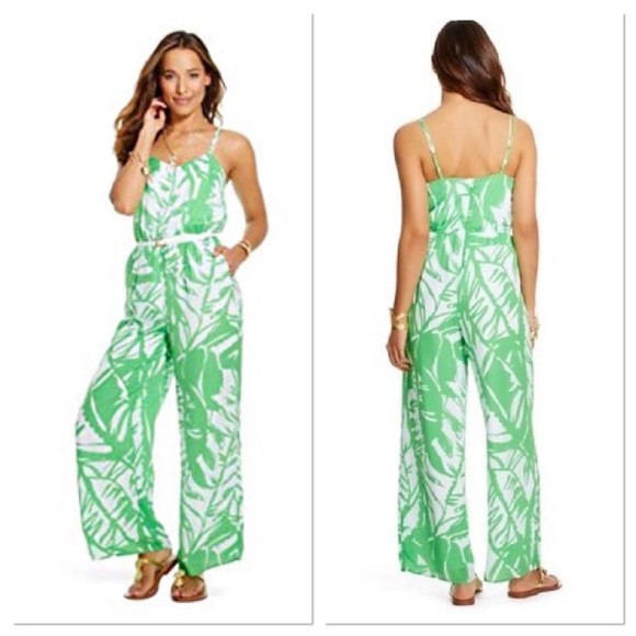 Lilly Pulitzer for Target Pants - Lilly Pulitzer x Target green palm jump suit